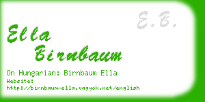 ella birnbaum business card